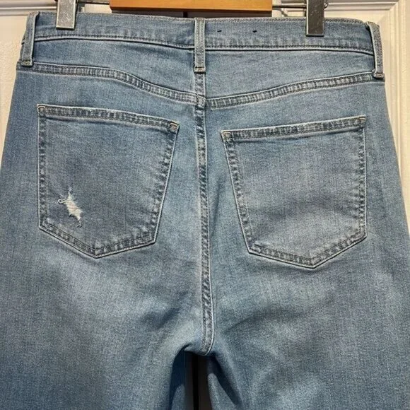 Gap Light Wash High Rise Kick Fit Jeans Size 30 10T - Picture 11 of 16